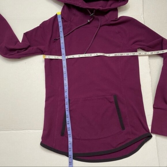 Athleta Sentry Drawstring Hoodie in Maroon Women Size XXS - Picture 5 of 11